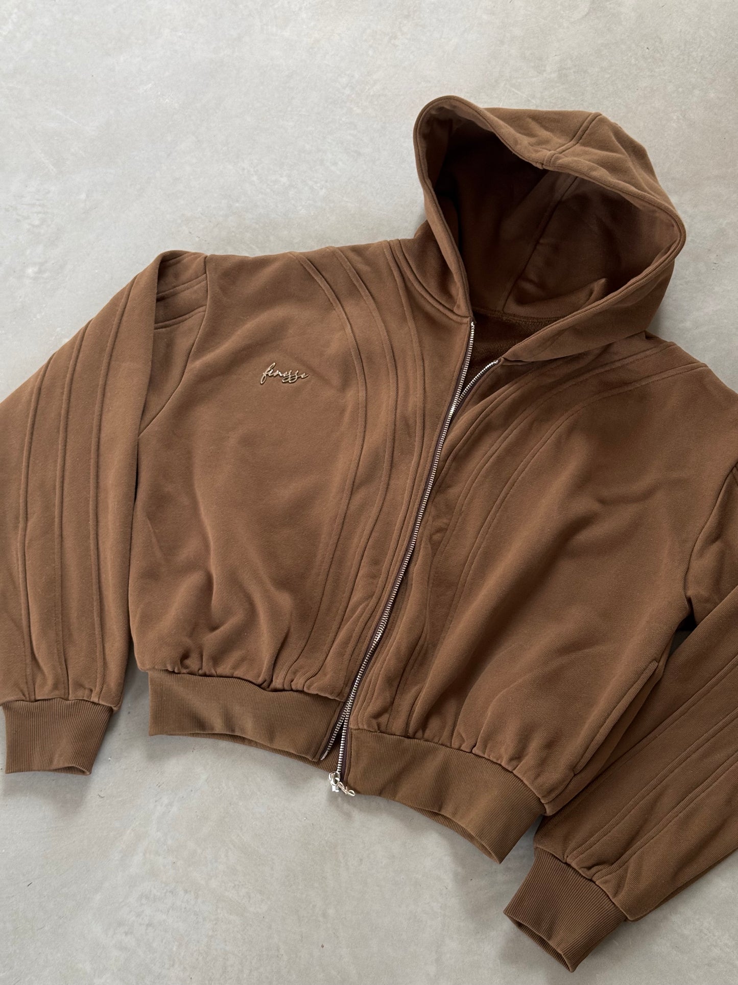 Comfy Brown Zip Hoodie
