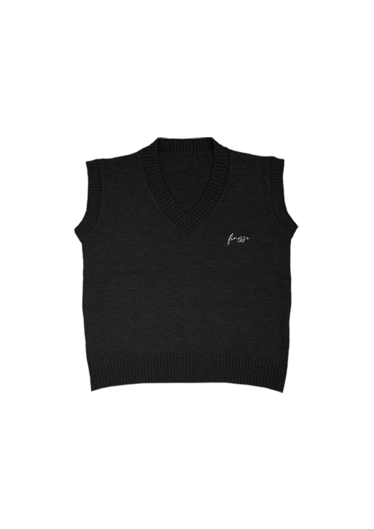 Black Knitted Vest