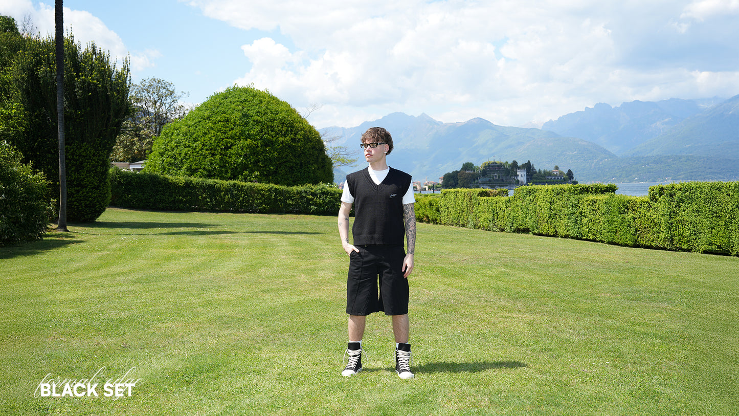 Black Knitted Vest