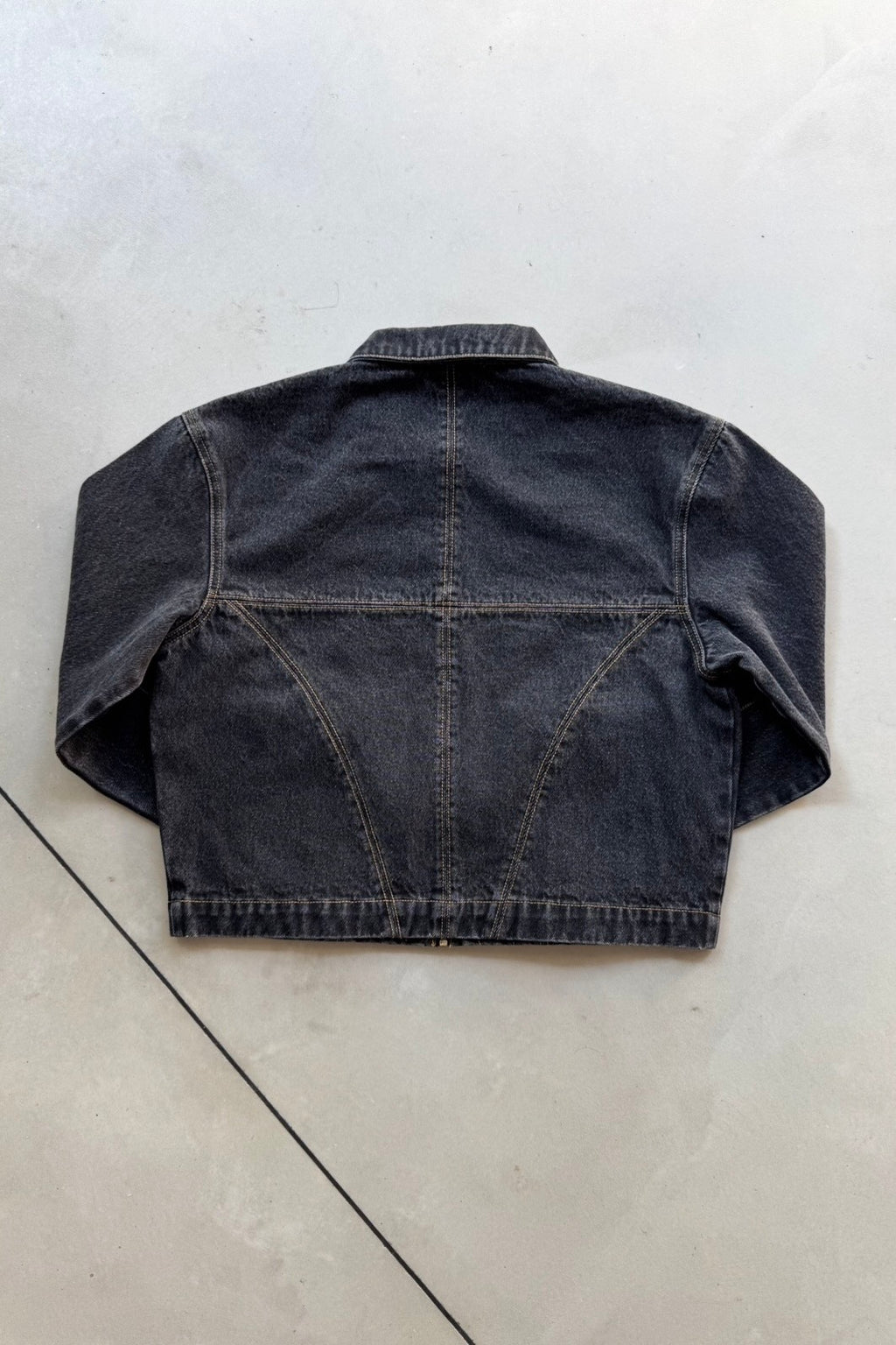 Black Washed Denim Jacket