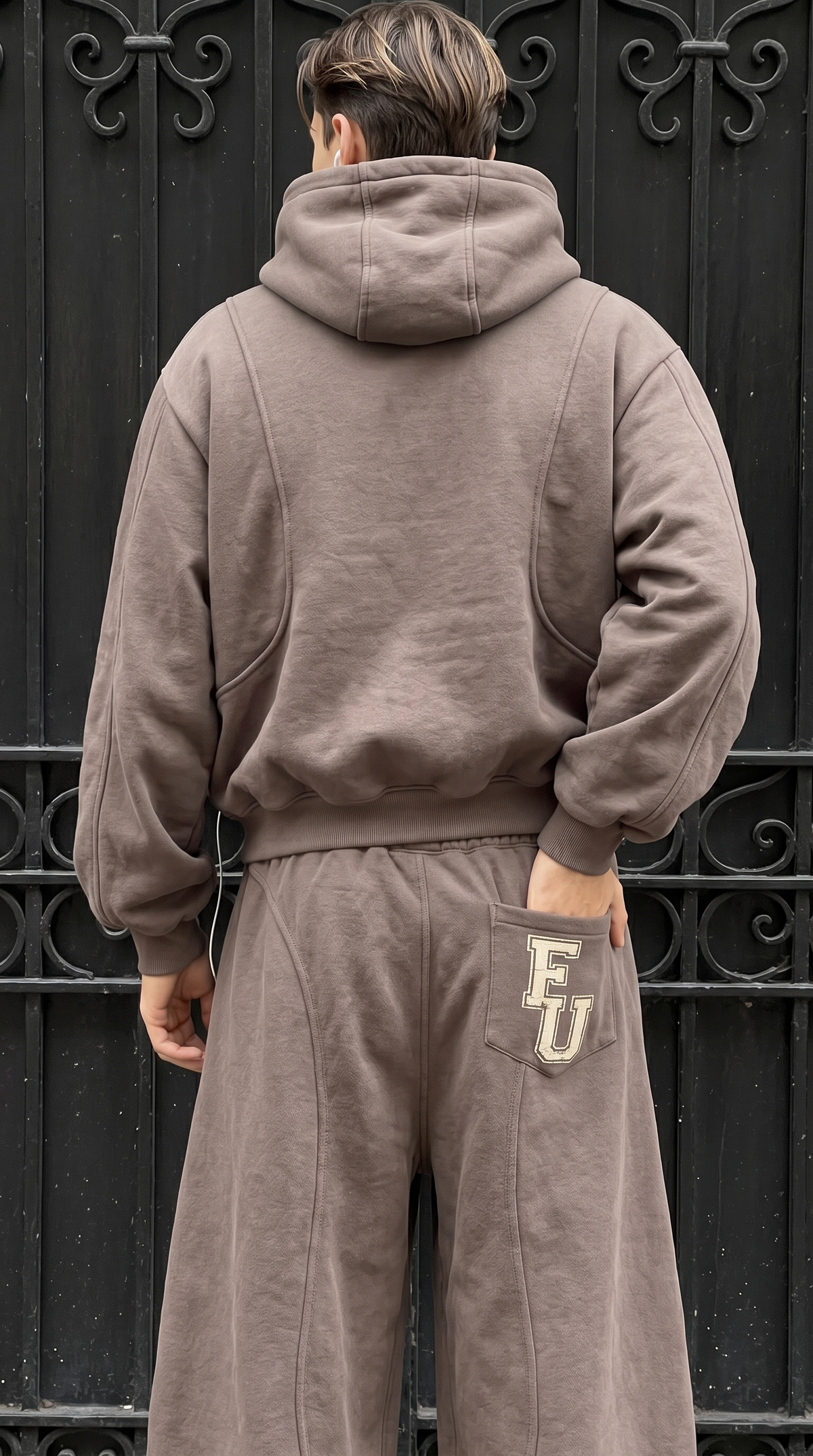 College Brown Hoodie