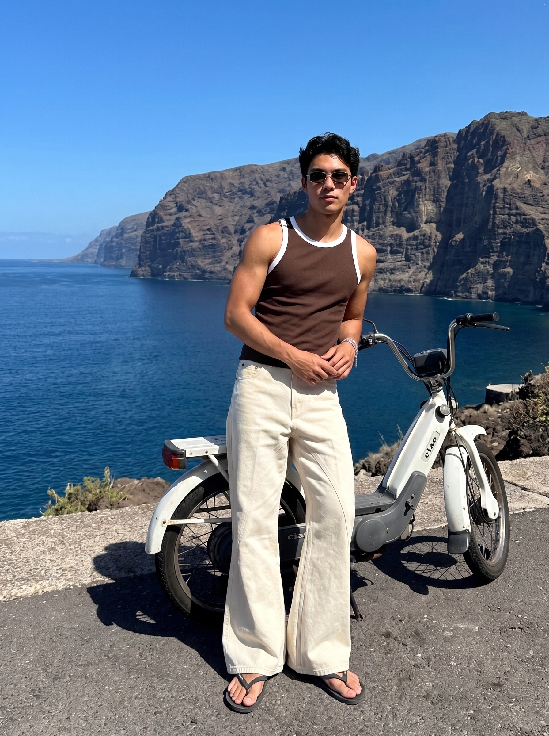 Athletic Brown Tank Top