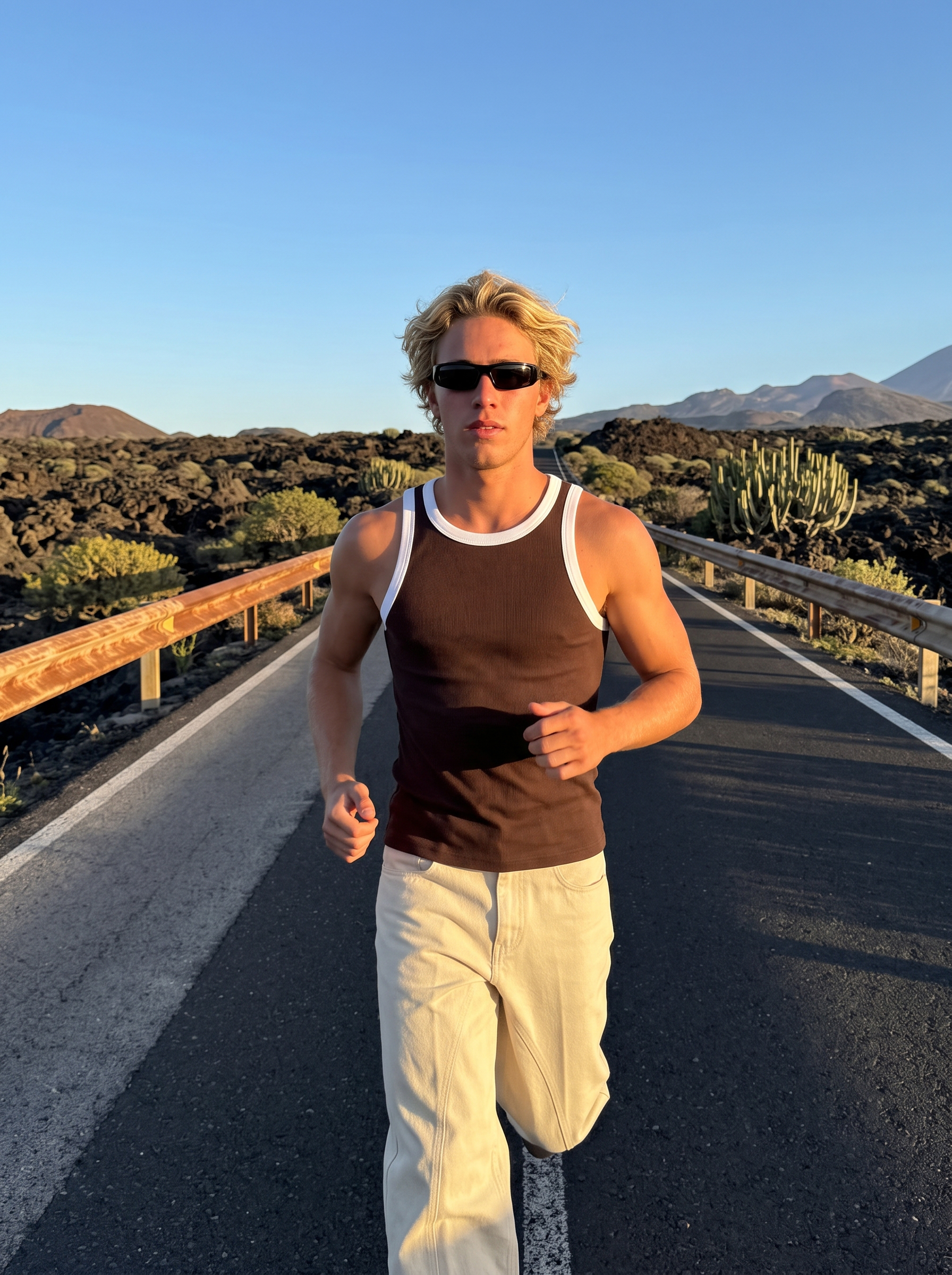 Athletic Brown Tank Top