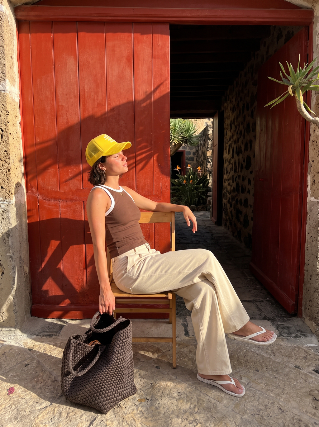 "Bad hair day" Yellow Trucker Hat