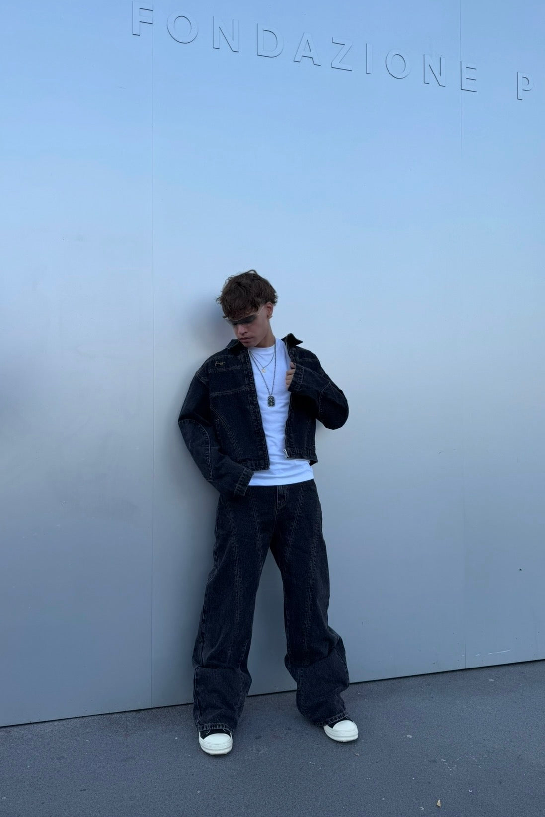 Black Washed Denim Jacket