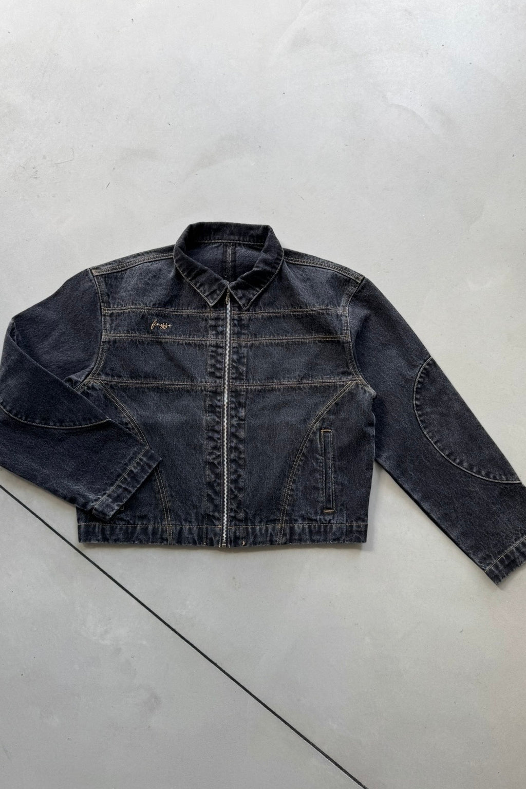 Black Washed Denim Jacket