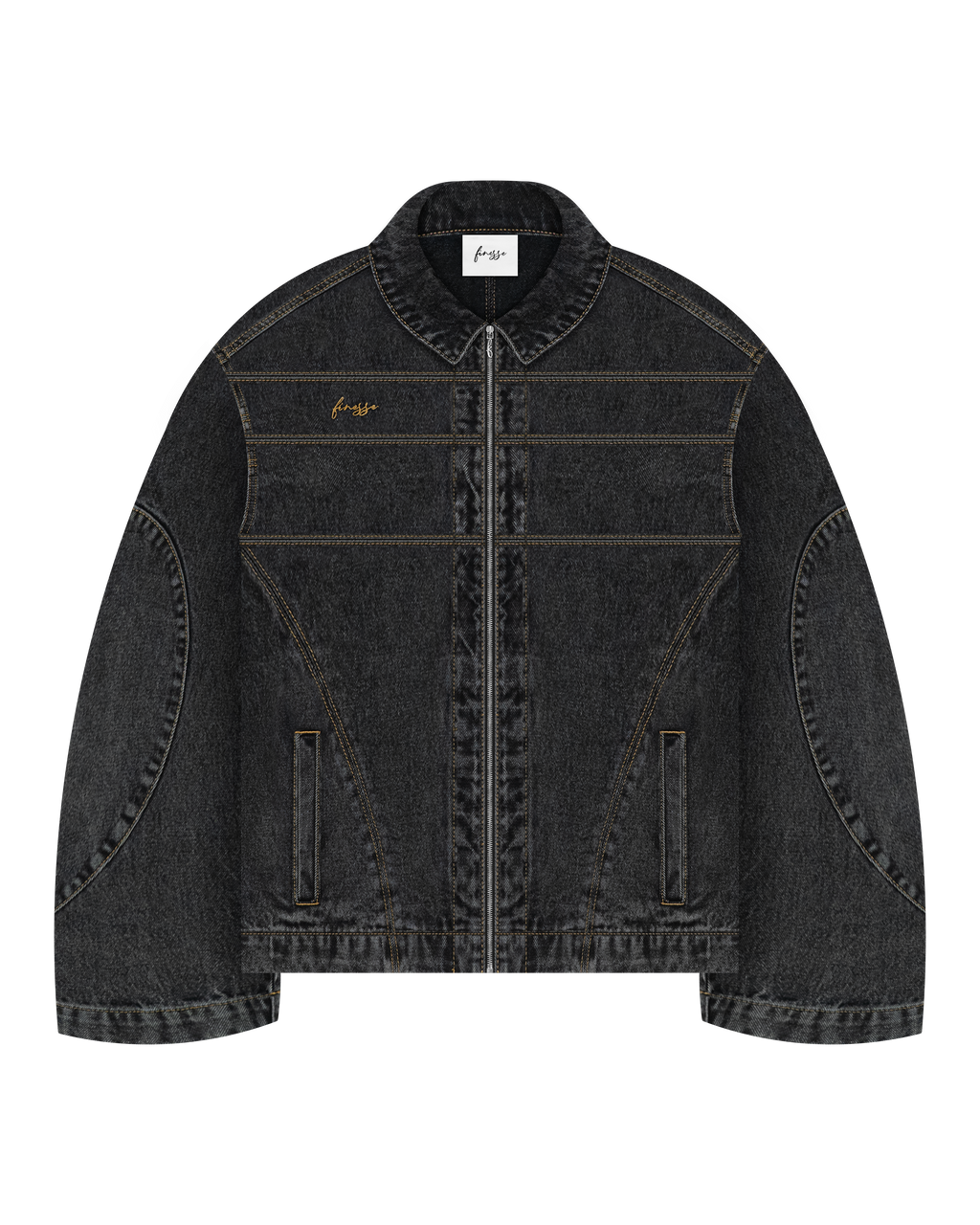 Black Washed Denim Jacket