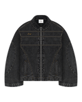 Black Washed Denim Jacket