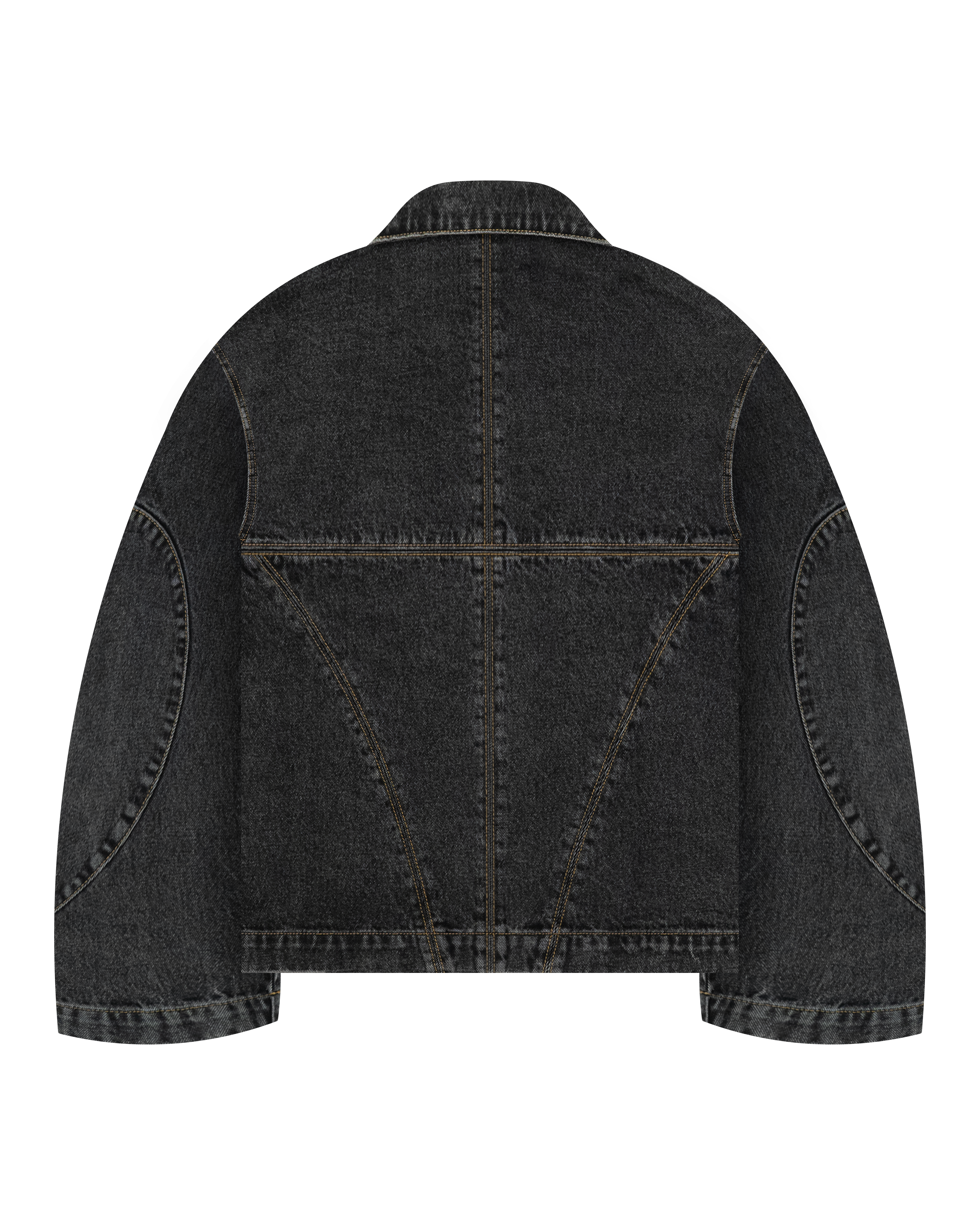 Black Washed Denim Jacket