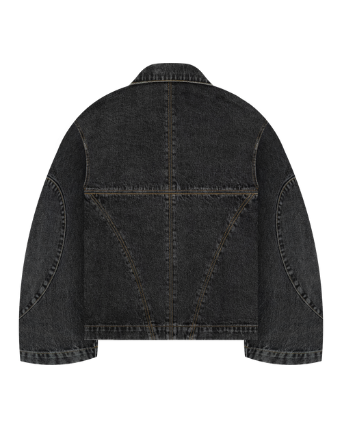 Black Washed Denim Jacket