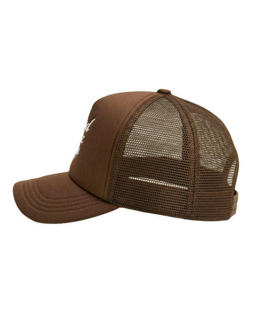 "Bad hair day" Brown Trucker Hat