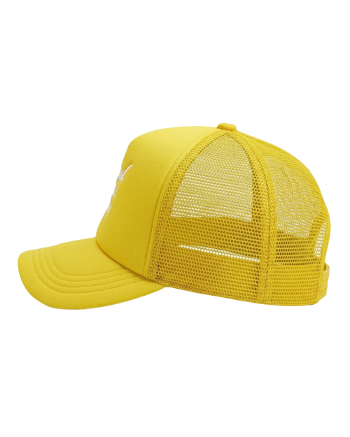 "Bad hair day" Yellow Trucker Hat