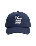 "Bad hair day" Blue Trucker Hat