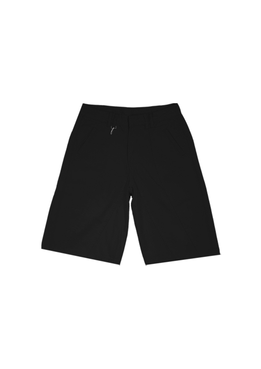 Black Refined Jorts