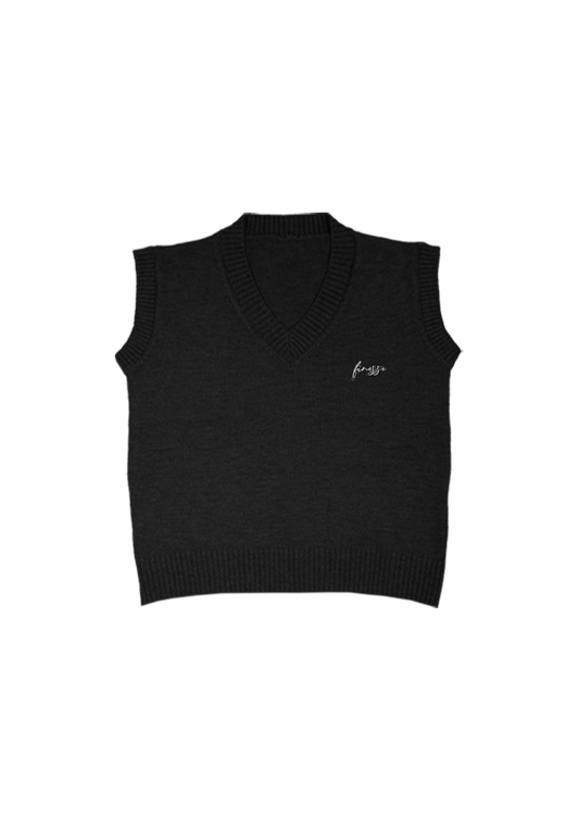 Black Knitted Vest