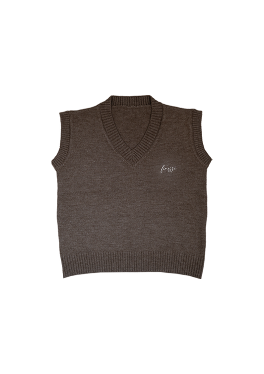 Coffee Knitted Vest